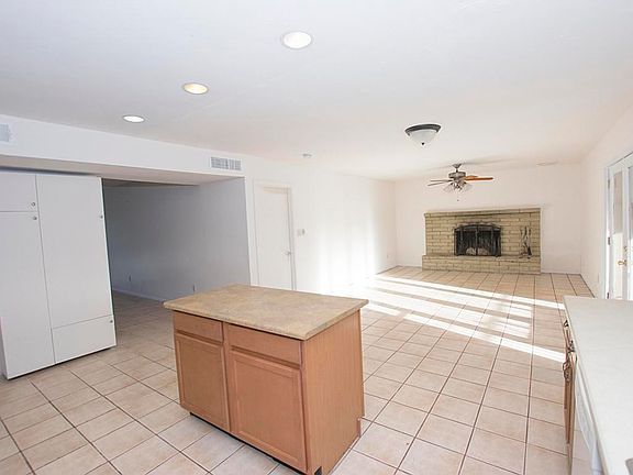 Family room and kitchen
