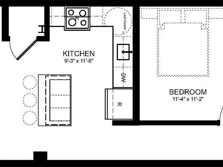 Explore this chic urban apartment layout offering a blend of style and functionality. Explore this chic urban apartment layout offering a blend of style and functionality.