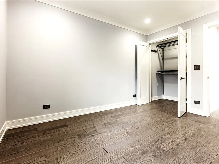 Bedroom & Closet with Built-In Shelves