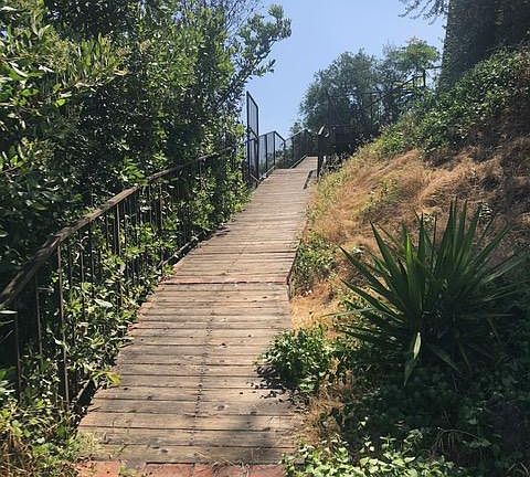 Idyllic path to the house