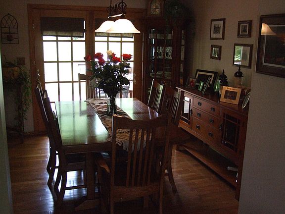 hardwood floor & french door