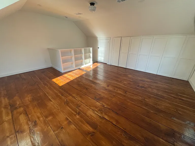 bedroom 2 - 3rd floor - built-in closets and bookshelf