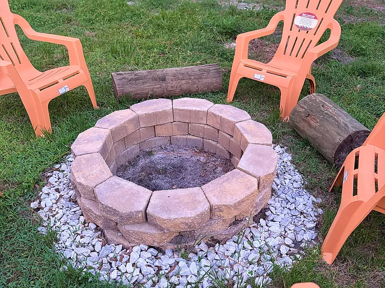 patio with firepit