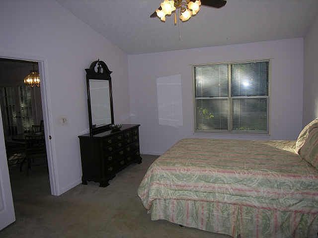 Master Bedroom with Vaulted Ceiling