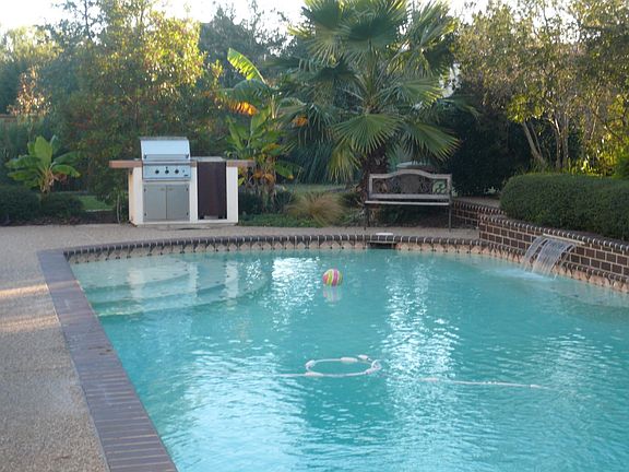 Pool with outdoor grill