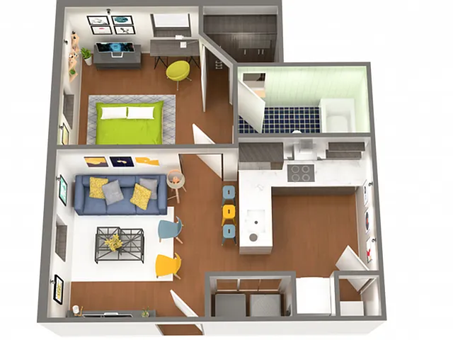 Floor plan 1X1