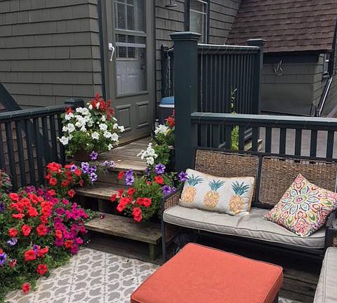 Private back deck
