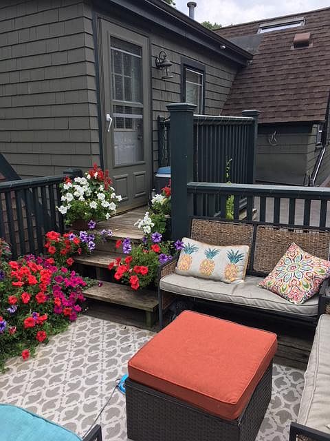Private back deck