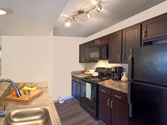 Upgraded Kitchen with Black Appliances