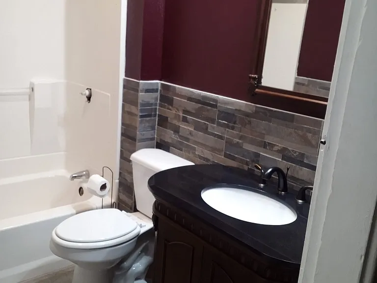 Newly renovated bathroom.