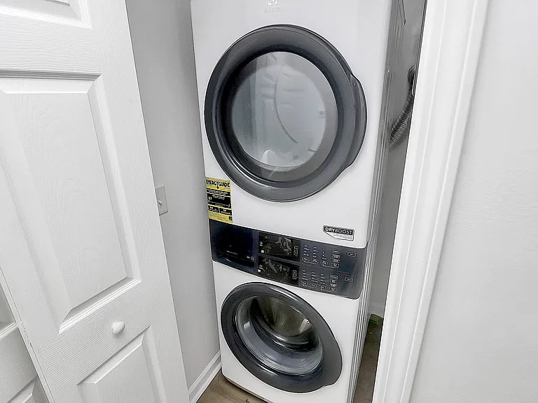 Private washer and dryer in unit