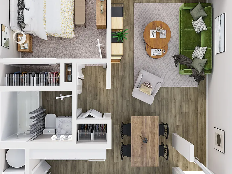 One Bedroom Floor Plan One Bedroom Floor Plan