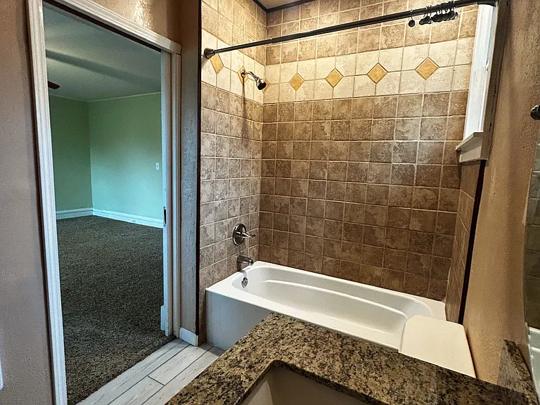 All newly remodeled bathroom with all new fixtures.