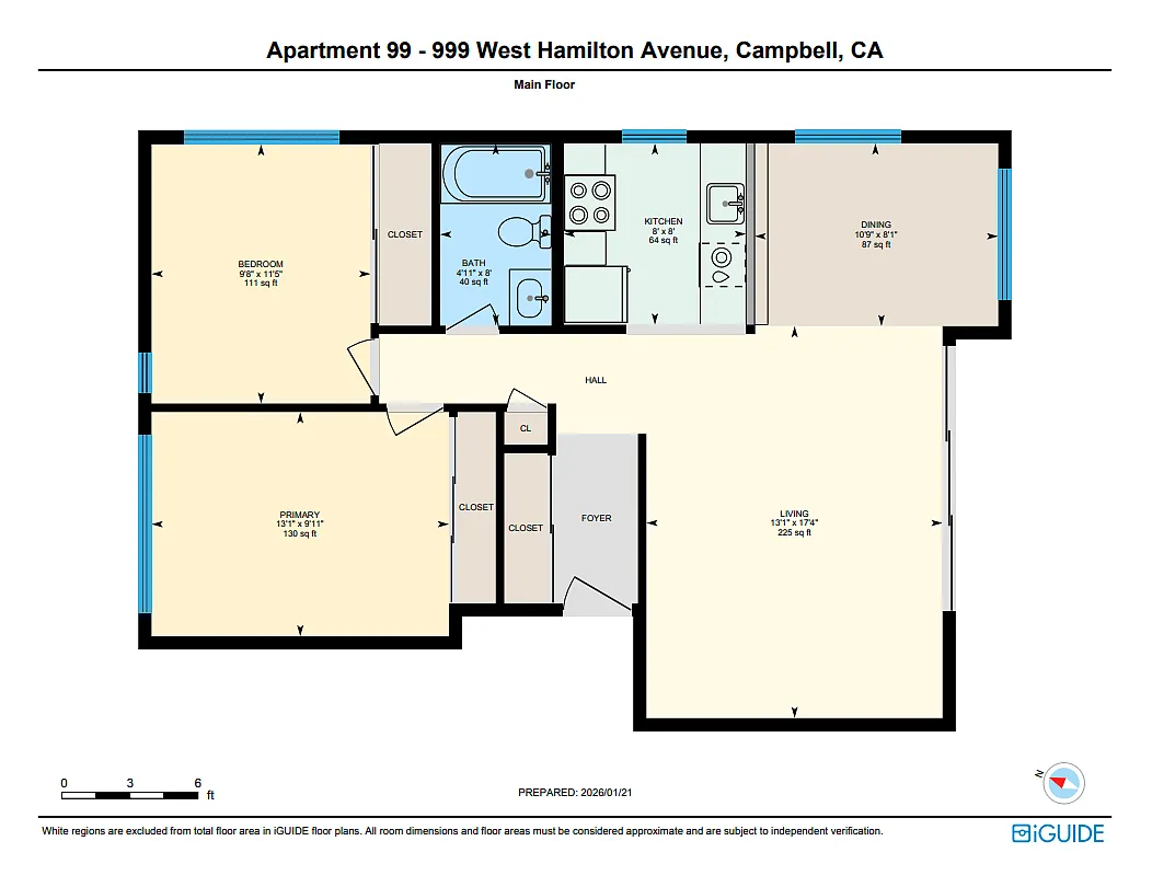 Floor plan Two Bedroom