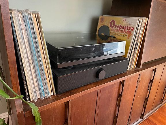 Record player available for your use!