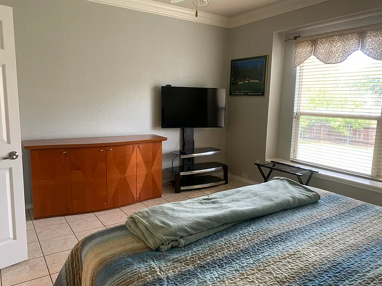 There is a Roku TV in the Master Bedroom.
