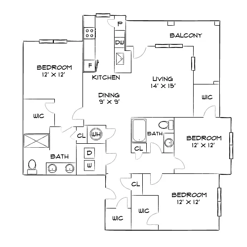 Floor plan Design 3B