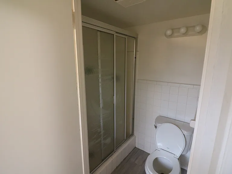 first floor bathroom / walk in shower no tub