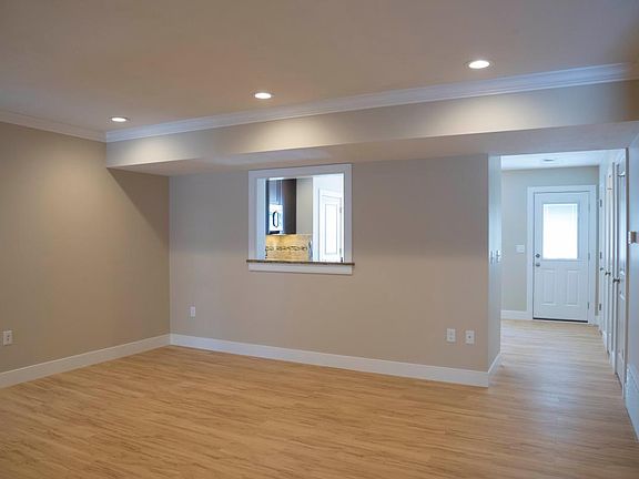 Bright living Room with Recessed LED lighting