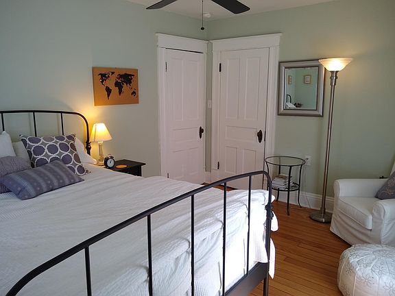 Large bright guest bedroom.