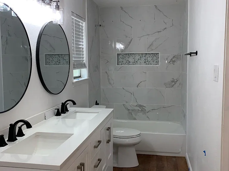 Private bathroom off one Master bedroom