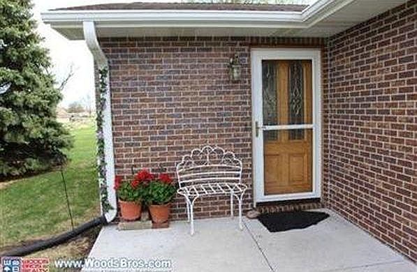 Front door of townhome