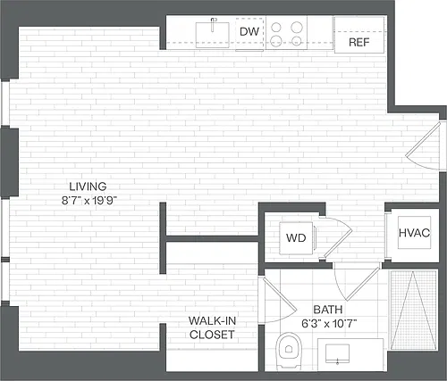 Floor plan Studio-SF1