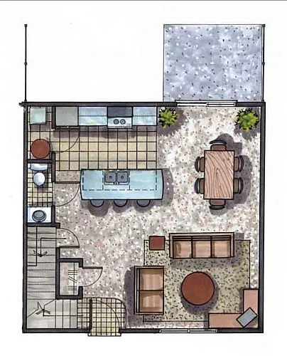 Floor plan Three Bedroom Town House