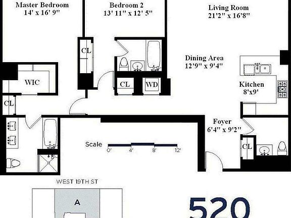 2nd image of 520 W 19th St APT 4A