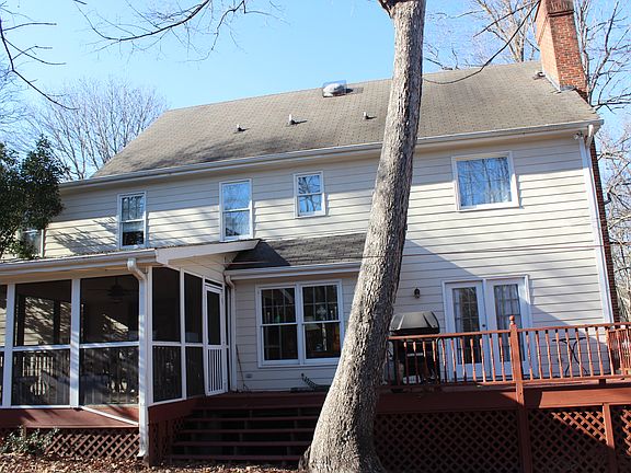 rear deck and screened porch