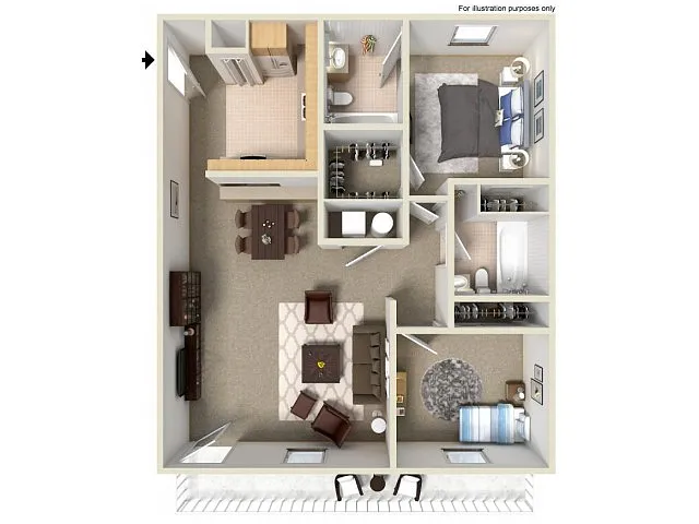 Floor plan The Herrington Deluxe