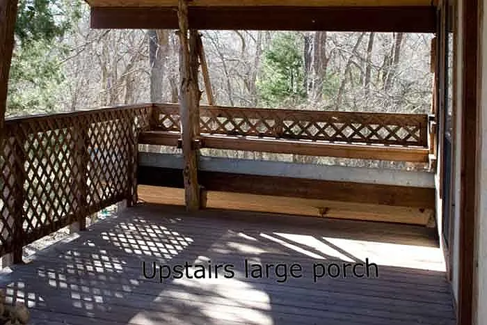 upstairs large balcony