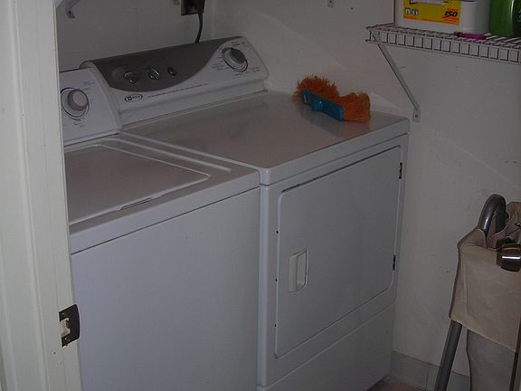 Washer and dryer in unit