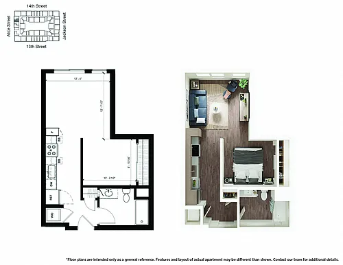 Floor plan U1 Studio