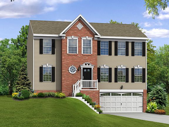 Elevation A Opt Partial Brick Front Garage Door