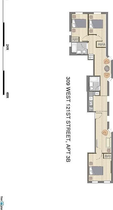 2nd image of 309 W 121st St APT 4B