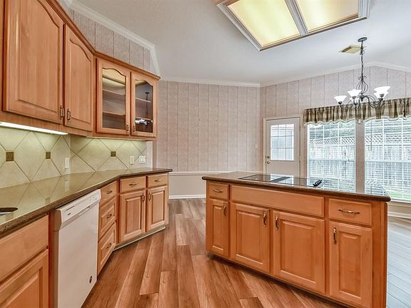 Another view in kitchen.  Plenty of counter top space and cabinets.
