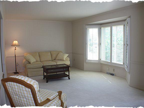 Living Room with Bay Window