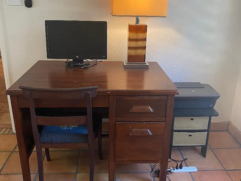 Desk in master bedroom