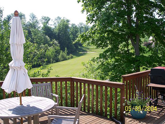 Patio and view of 10th Fairway