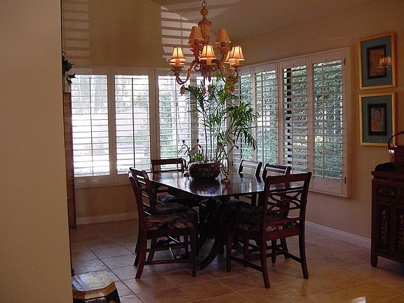 Spacious open dining room