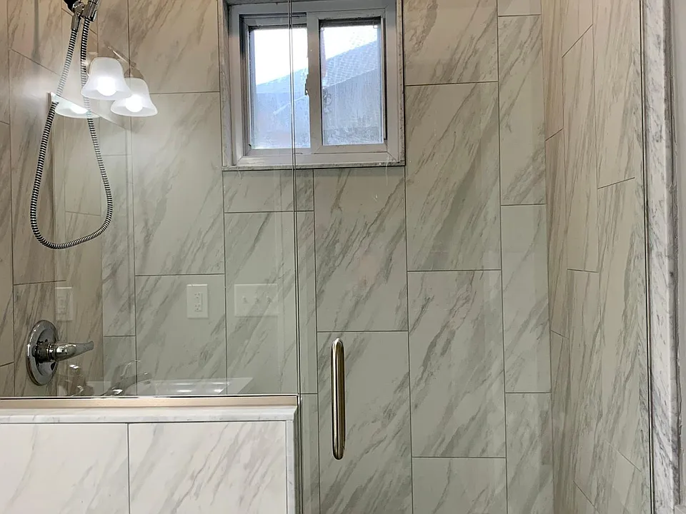 porcelain tile all new walk in shower