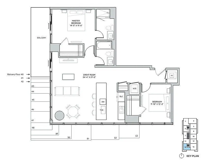 Floor plan B16