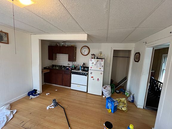 kitchen opposite of windows