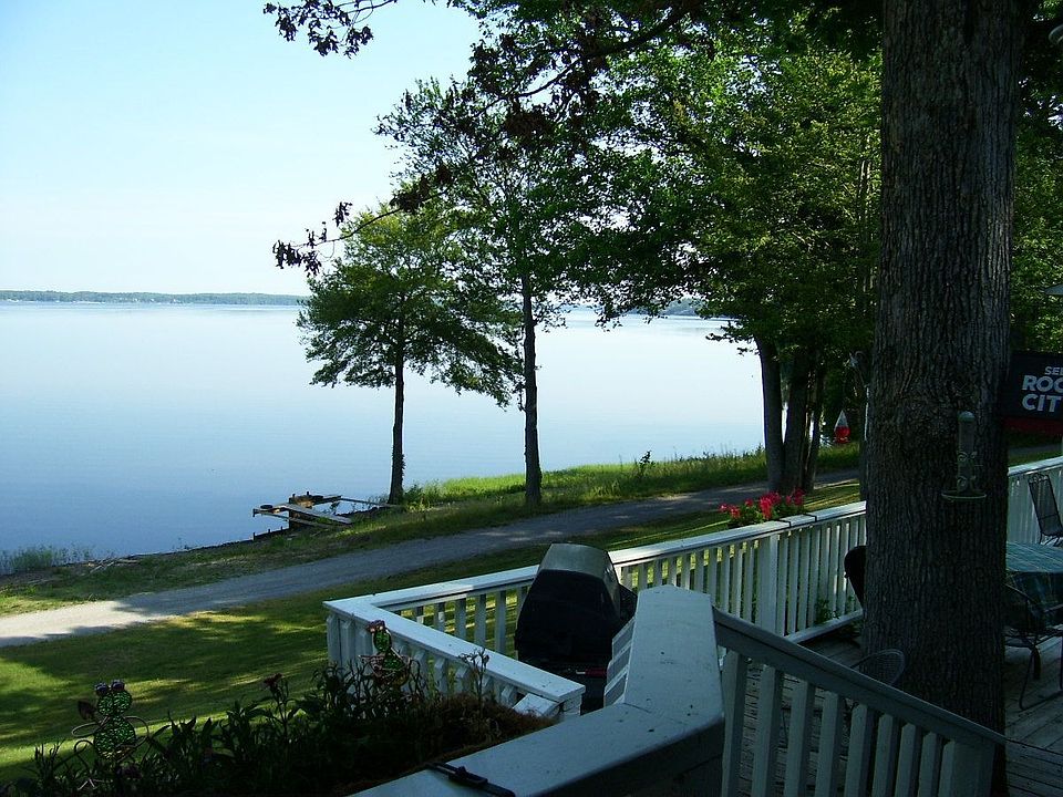 View from covered porch