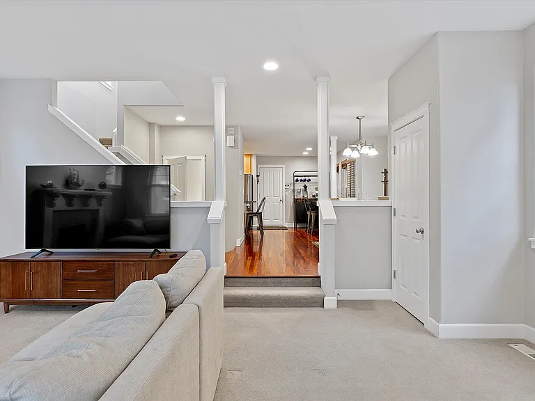 Looking through to the back of the home