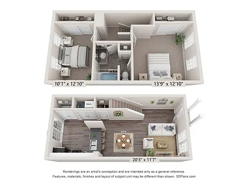 Floor plan Bentley Town - R