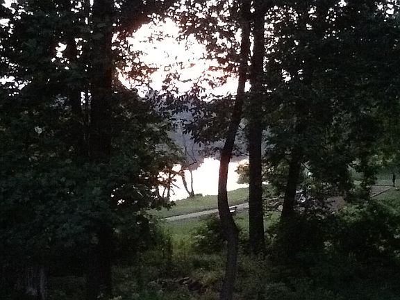 Summer sunset from the deck