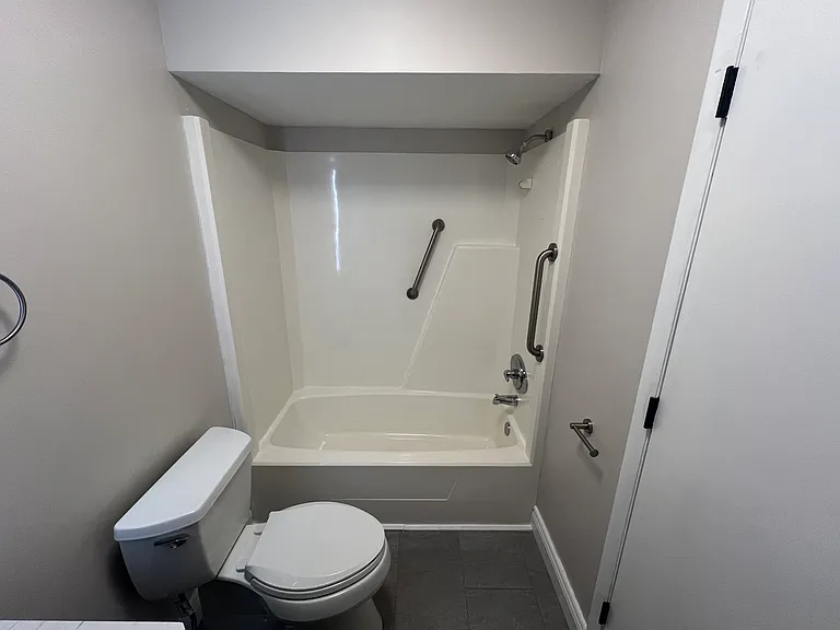 Hallway bathroom