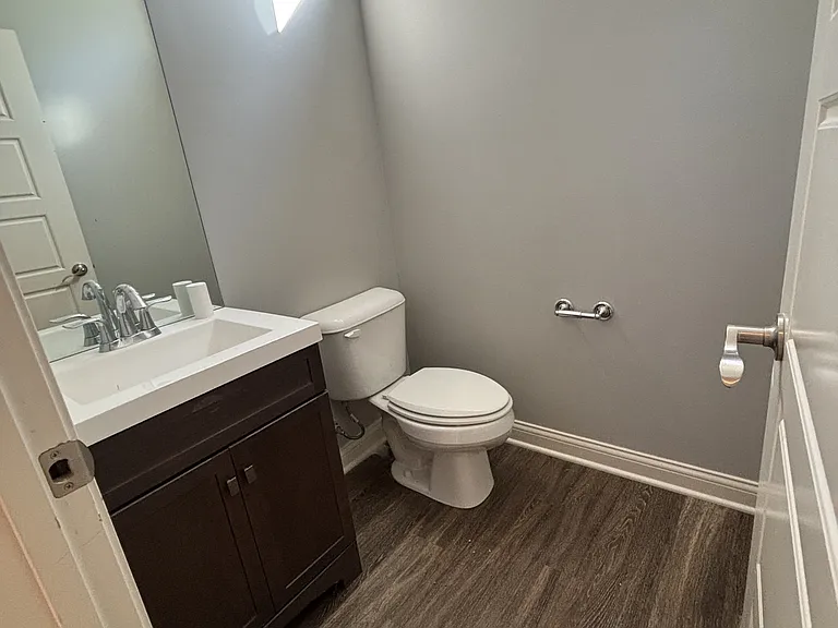 Powder room downstairs.